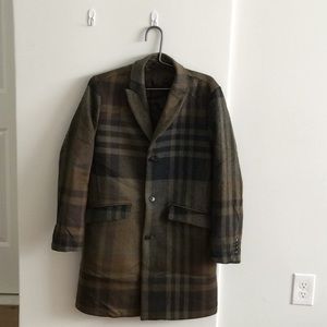 Bonobos 100% Wool Lines 3/4 Driver’s Coat